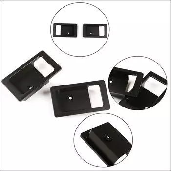 Крышка из алюминиевого сплава для Land Rover Defender 90 110 130 2004-2019, серебристая Крышка для внутренней двери автомобиля, запасные части