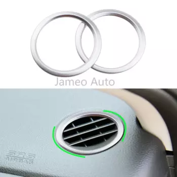 Крышка на вентиляционное отверстие автомобиля для Honda Vezel HRV HR-V 2014-2017, крышки на выходные отверстия автомобильного кондиционера из нержавеющей стали, наклейка Jameo