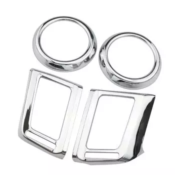 Крышка на вентиляционное отверстие автомобиля для Toyota RAV4 2013 2014 2015 2016 2017, хромированная крышка на переднюю панель вентиляционного отверстия кондиционера, отделка