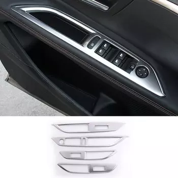 Крышка панели переключателя подъема стекла для Peugeot 3008 5008 GT 3008GT 5008GT 2016-2018 2019 2020 2021 2022 2023 Автомобильные аксессуары