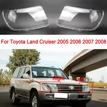 Крышка передней фары автомобиля для Toyota Land Cruiser 2005 2006 2007 2008, корпус фары, прозрачный абажур, стеклянная крышка, аксессуары