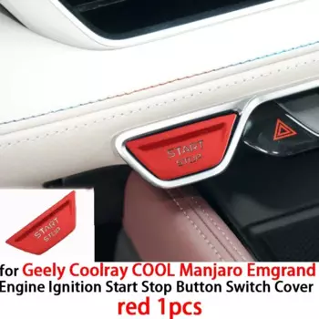 Крышка переключателя кнопки зажигания двигателя автомобиля для Geely Coolray COOL Manjaro Emgrand, аксессуары для интерьера