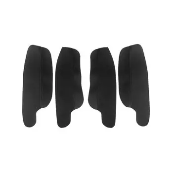 Крышка подлокотника внутренней двери для VW Golf 6 2010 2011 2012 2013 4 шт., панель подлокотника двери автомобиля, кожаная наклейка из микрофибры, отделка