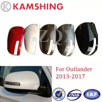 Крышка QX для Mitsubishi Outlander 2013, 2014, 2015, 2016, 2017, крышка автомобильного зеркала заднего вида, крышка бокового зеркала, крышка, крышка, отделка корпуса