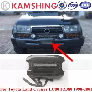 Крышка QX для Toyota Land Cruiser LC80 FZJ80 1998 1999 2000 2001, автомобильный передний бампер из АБС-пластика, крышка лебедки, крышка, отделка, крышка