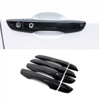 Крышка ручки правой двери из АБС-пластика из углеродного волокна, внешние детали, Стайлинг для Honda Civic 10-го поколения 2016-2020, аксессуары