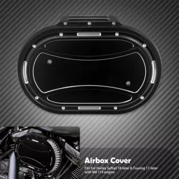 Крышка воздушного фильтра мотоцикла, накладка воздушного фильтра для двигателя Harley M8 114, Touring Electra Street Glide 17-Up Softail Breakout FLFB 18-Up