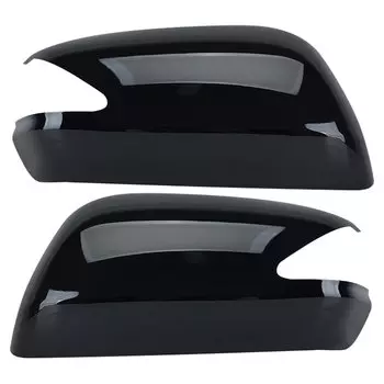 Крышка зеркала заднего вида для Honda Fit Jazz 2008 2009 2010 2011 2012 2013 GE6 GE8 Крышка корпуса дверного зеркала черного цвета Запчасти Atuo