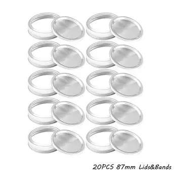 Крышки для банок KECTTIO, серебристые, сплит-тип