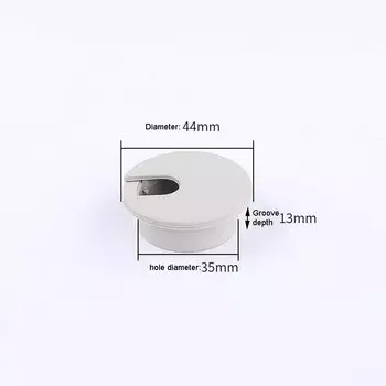 Крышки для отверстий для проводов ZJMZYM, пластик, 2 шт.