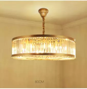 Крытая подвесная хрустальная люстра круглая Хрустальная планка освещение для гостиной хрустальная подвесная люстра LED Lustres E Pendentes