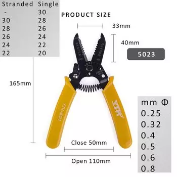 KUAIQU Многофункциональные плоскогубцы для зачистки проводов 0,25–2,6 мм