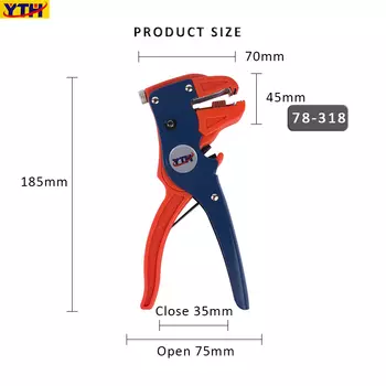 KUAIQU YTH-78-318 плоскогубцы для зачистки проводов красные