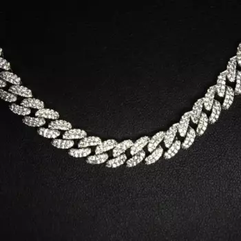 Кубинская цепочка новейшего дизайна, цепочка из стерлингового серебра с кубинскими звеньями в стиле хип-хоп, высококачественное Ювелирное Украшение в стиле хип-хоп, ожерелье с пряжкой в стиле хип-хоп