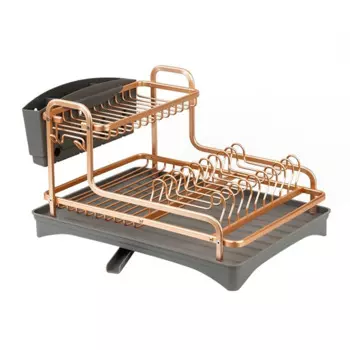 Кухонная сушилка из нержавеющей стали, держатель для слива раковины, аксессуары для сушки столовых приборов, органайзер для тарелок, полка Gold