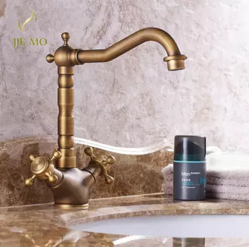 Смеситель для кухни JIE MO античная бронза