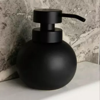 Кухонный дозатор жидкого мыла из фарфора, дозатор моющего средства, полый серебристый белый матовый черный дозатор жидкого мыла