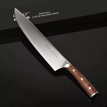 Кухонный нож шеф-повара, Германия, 1.4116, из нержавеющей стали, 8 дюймов, ножи Gyuto для нарезки, супер Острый кухонный инструмент с рукояткой из палисандра 27,1