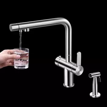 Кухонный смеситель QINGYU ELEVEN латунный 3 в 1