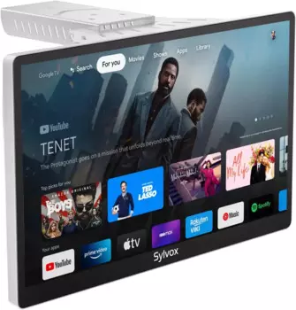 Кухонный телевизор, небольшой Smart TV для кухни, 15,6-дюймовые телевизоры под шкафом Full HD 1080P, Google Smart Television с голосовым пультом дистанционного управления