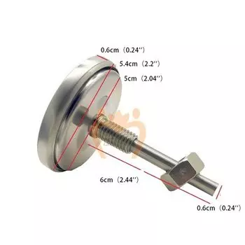 Кухонный термометр HUXUAN серебристый из нержавеющей стали