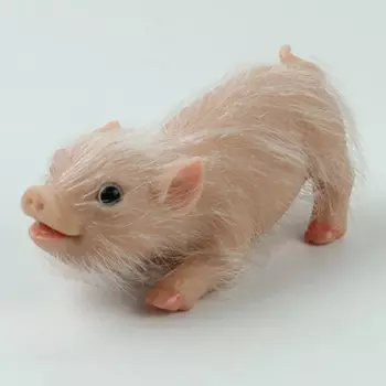 Кукла Baby Pig Piggy Handmade Pig Силиконы Животные Новорожденный Реалистичная кукла