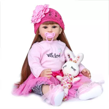 Кукла Bebes с красивой девушкой 60 см с длинными волосами, кукла-Реборн, коллекционная игрушка, кукла, рождественский подарок, кукла высокого качества