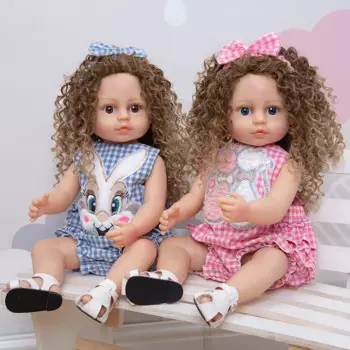 Кукла Bebes с Полноразмерным силиконовым реборном 55 см, Реалистичная кукла-близнецы для девочек, детские игрушки, подарки на день рождения, поддельная детская игрушка