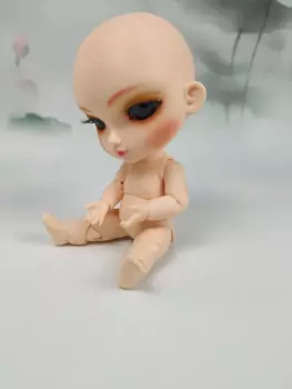 Кукла BJD 1/8 Luoli, кукла с большой головой для маленькой девочки, подарок на день рождения с бесплатными глазами, бесплатная доставка
