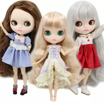 Кукла блайз ICY DBS 1/6 с шарнирным телом, игрушка с белой кожей на заказ, шарнирная кукла с глазами случайных цветов, аниме игрушка для девочек, подарок, 30 см