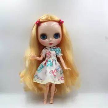 Кукла Blygirl Blyth с золотыми волнами, кукла № 31 BL74, шарнирное тело, 19 шарниров, обычная кожа, можно поворачивать руки