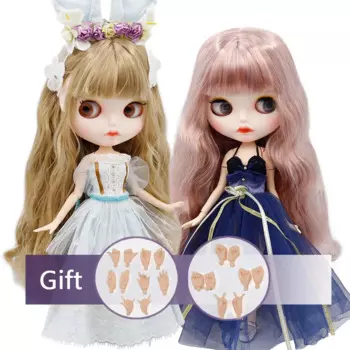 Кукла Blyth ICY DBS Обнаженная, шарнирное тело с набором рук A & B, новая матовая Лицевая панель, модный подарок с белой кожей, специальное предложение