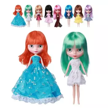 Кукла Blyth, игрушки 1/6 Bjd, куклы с белой кожей, 19 шарниров, подвижное тело с 3D четырехцветными глазами, «сделай сам», игрушки для девочек, забавные подарки для детей