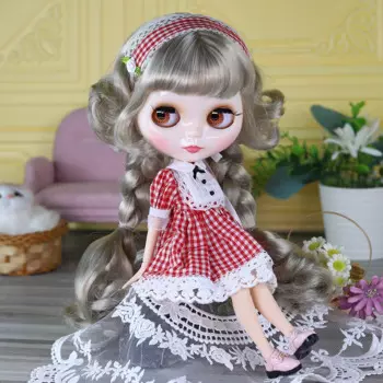 Кукла Blyth шарнирная с головой Медузы и глянцевым лицом