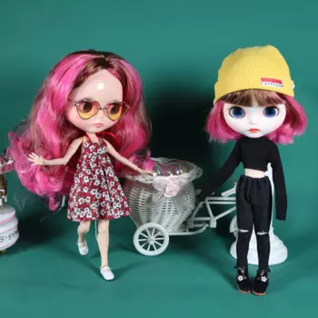 Кукла Blyth шарнирная с красочными волосами и большой грудью, 1/6, 30 см