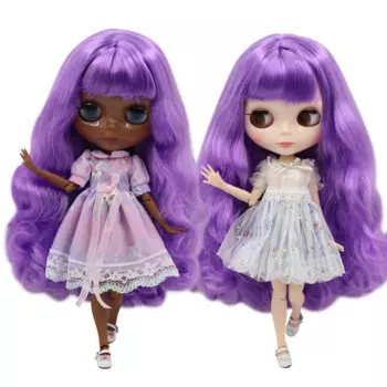Кукла Blythe BL7216, 1/6, 30 см, с фиолетовыми волосами на заказ