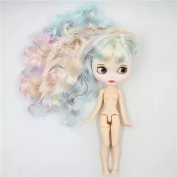 Кукла Blythe шарнирная, 1/6, 30 см, с блестящим лицом и белой кожей
