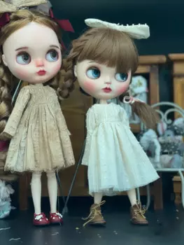 Кукла Dula, одежда, платье, юбка из окрашенного чая Blythe Qbaby ob24 ob22 Azone Licca ICY jerfish 1/6 Bjd кукла