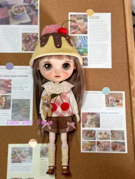 Кукла Dula, одежда, платье, вишневый пирог, набор шляп Blythe ob24 ob22 Azone Licca ICY jerfish 1/6, аксессуары для шарнирных кукол