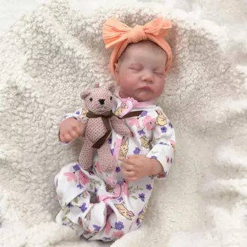 Кукла новорожденная Мягкая силиконовая, 49 см