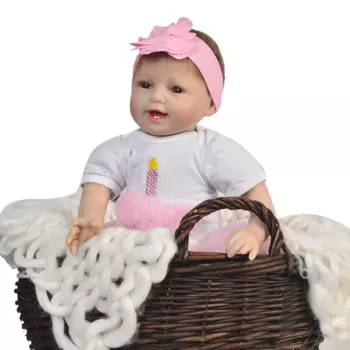Кукла новорожденная Мягкая силиконовая, 55 см