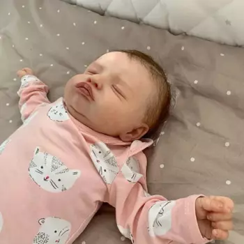 Кукла новорожденная Reborn Rosalie, 19 дюймов, спящий малыш, ручная роспись, Реалистичная 3D Кожа с видимыми венами, коллекционная Художественная кукла