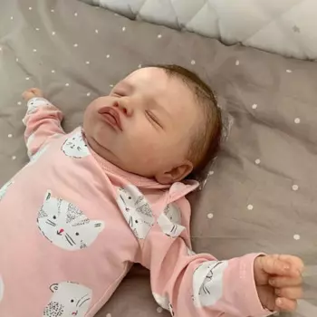 Кукла новорожденная Reborn Rosalie, 19 дюймов, спящий малыш, ручная роспись, Реалистичная 3D Кожа с видимыми венами, коллекционная Художественная кукла