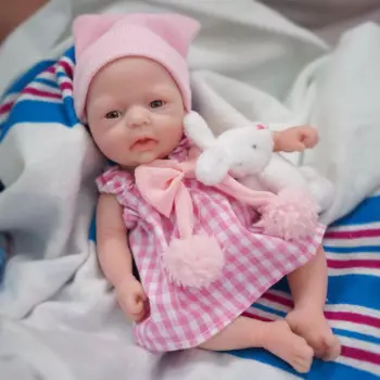 Кукла новорожденная силиконовая, 7 дюймов, Zora