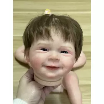 Кукла реборн, 20 дюймов, Себастьян с растительными волосами, милый спящий малыш, Реалистичная уже окрашенная часть куклы