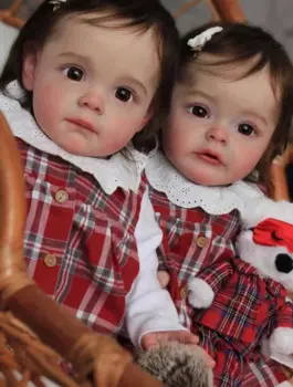 Кукла реборн Bebes, 60 см, тряпичная, с волосами