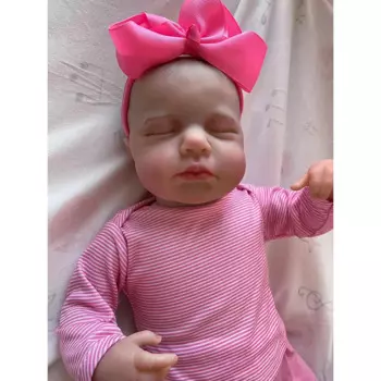 Кукла реборн Loulou, Реалистичная мягкая на ощупь, 48 см