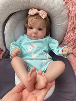 Кукла реборн Реалистичная мягкая на ощупь, 45 см