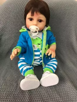 Кукла-реборн силиконовая виниловая, 48 см