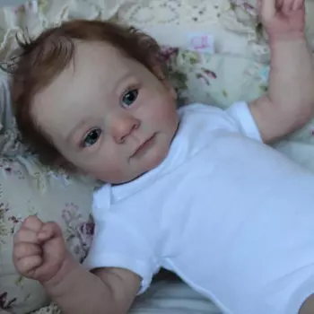 Кукла реборн, силиконовая виниловая ткань, тело, кукла Preemie, уже готовая художественная коллекция, кукла, подарок для девочки, подарок на день рождения, Рождественский подарок